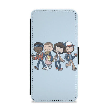 Cartoon Gang - Stranger Things Flip / Wallet Phone Case