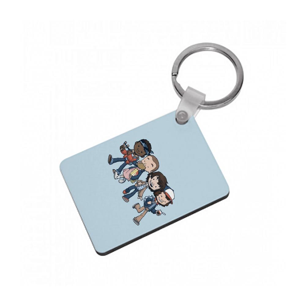 Cartoon Gang - Stranger Things Keyring