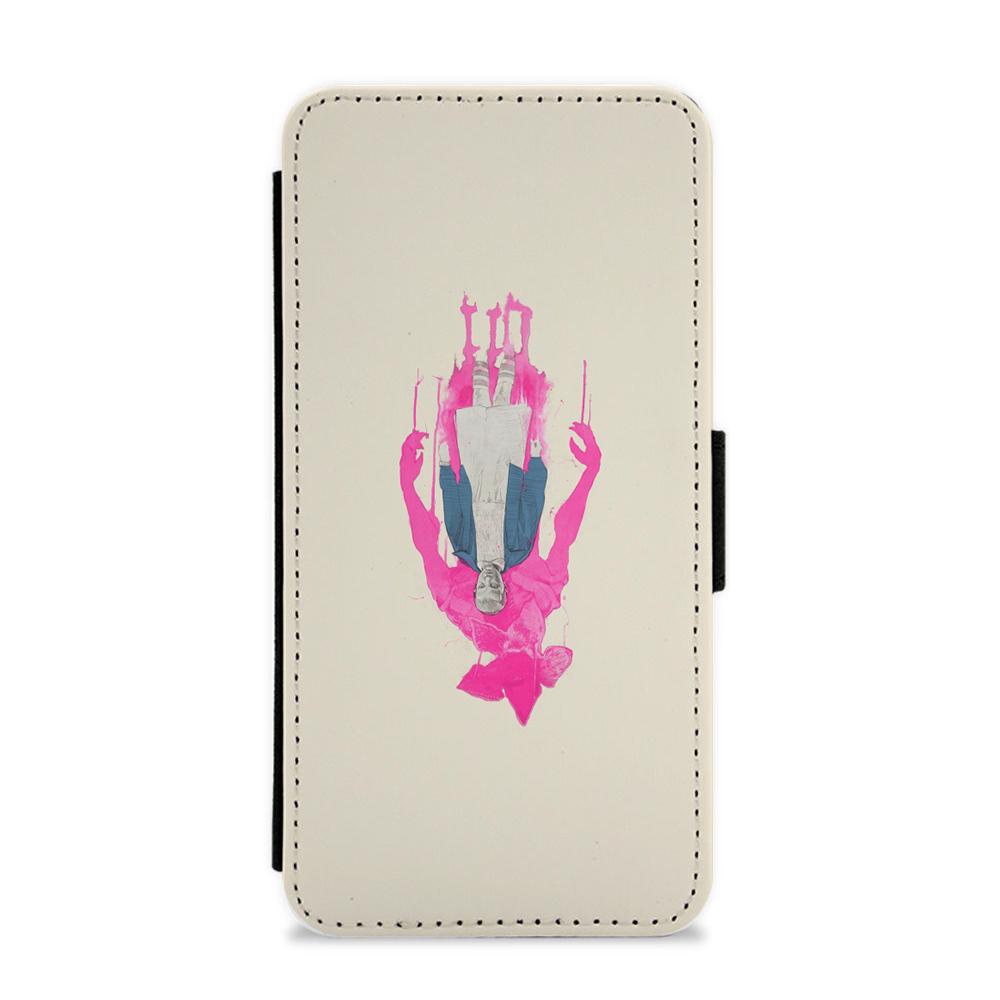 Upside Down Eleven Sketch - Stranger Things Flip / Wallet Phone Case