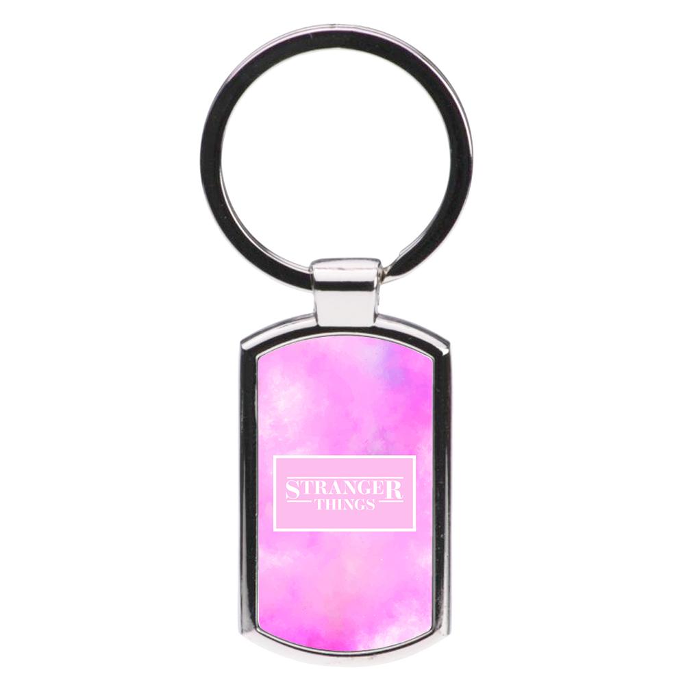 Pink Galaxy Stranger Things Luxury Keyring