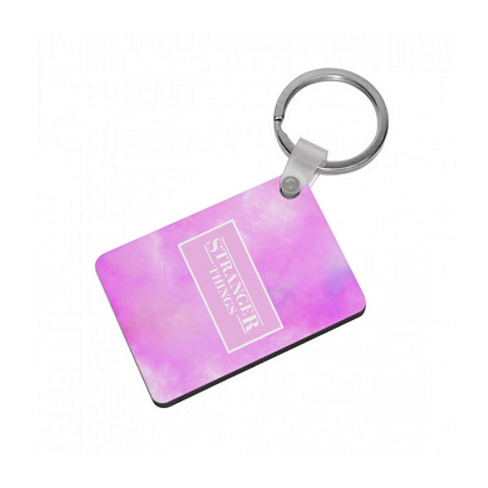 Pink Galaxy Stranger Things Keyring