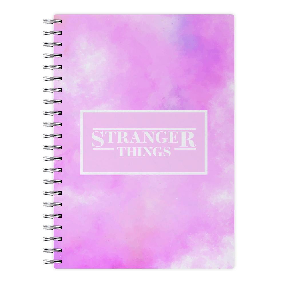Pink Galaxy Stranger Things Notebook