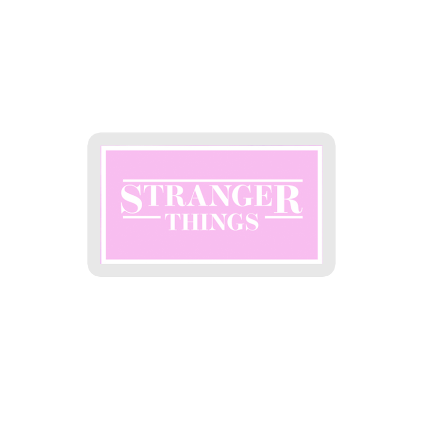Pink Galaxy Stranger Things Sticker