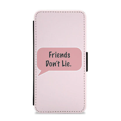 Friends Don't Lie Speech - Stranger Things Flip / Wallet Phone Case