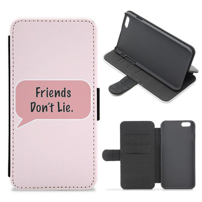 Friends Don't Lie Speech - Stranger Things Flip / Wallet Phone Case