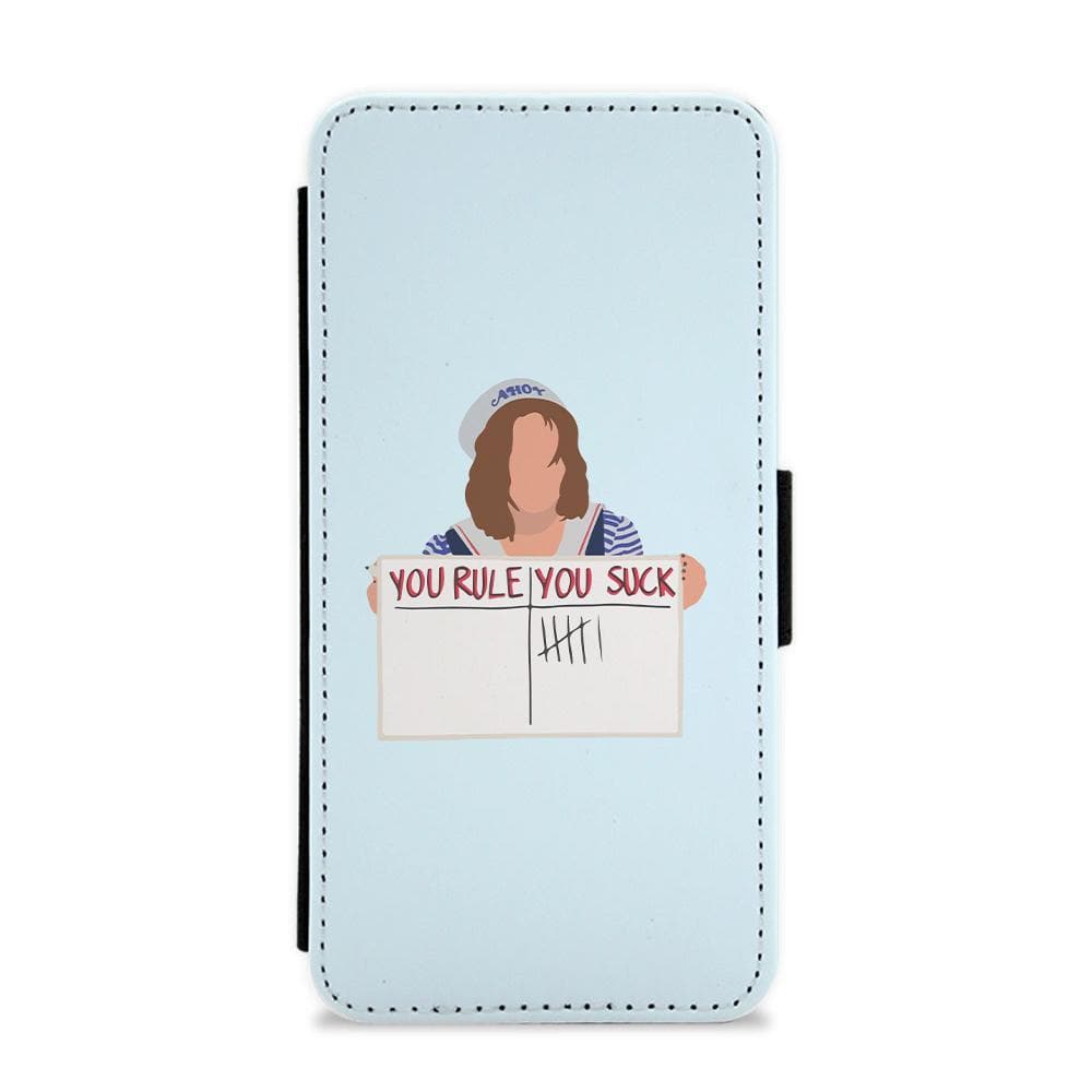 You Suck Tally - Stranger Things Flip / Wallet Phone Case