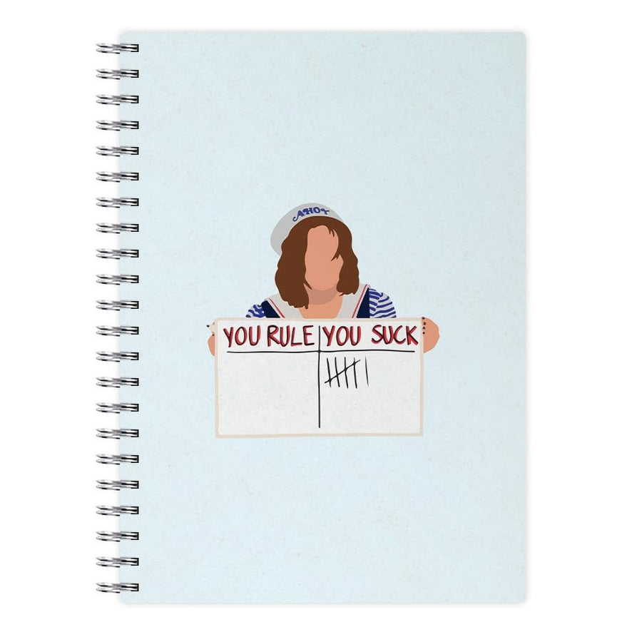 You Suck Tally - Stranger Things Notebook