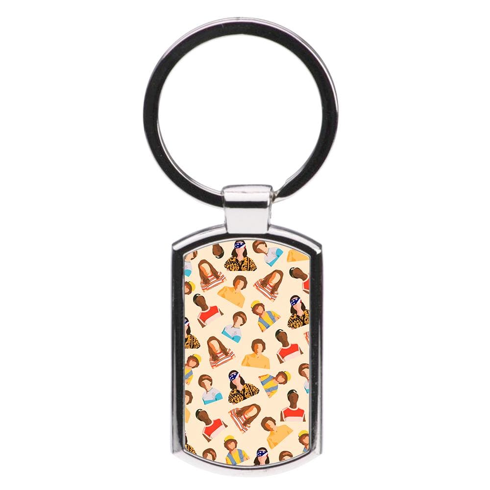 Stranger Things Pattern Luxury Keyring