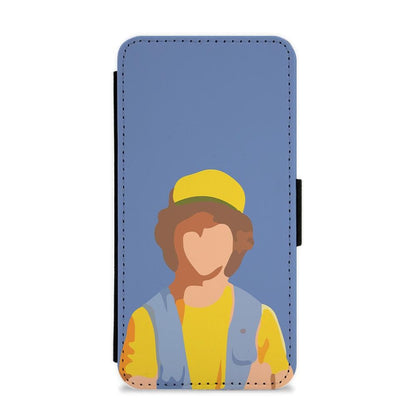 Faceless Dustin - Stranger Things Flip / Wallet Phone Case