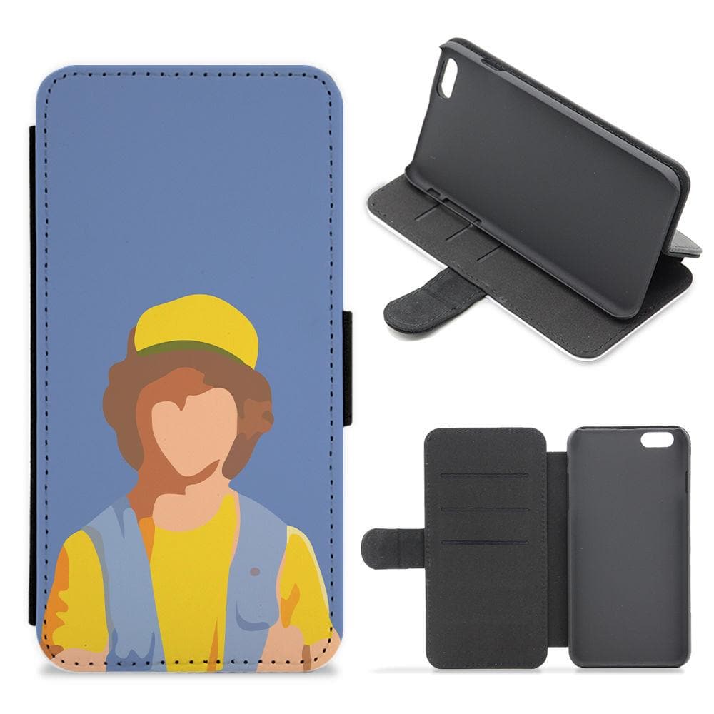 Faceless Dustin - Stranger Things Flip / Wallet Phone Case