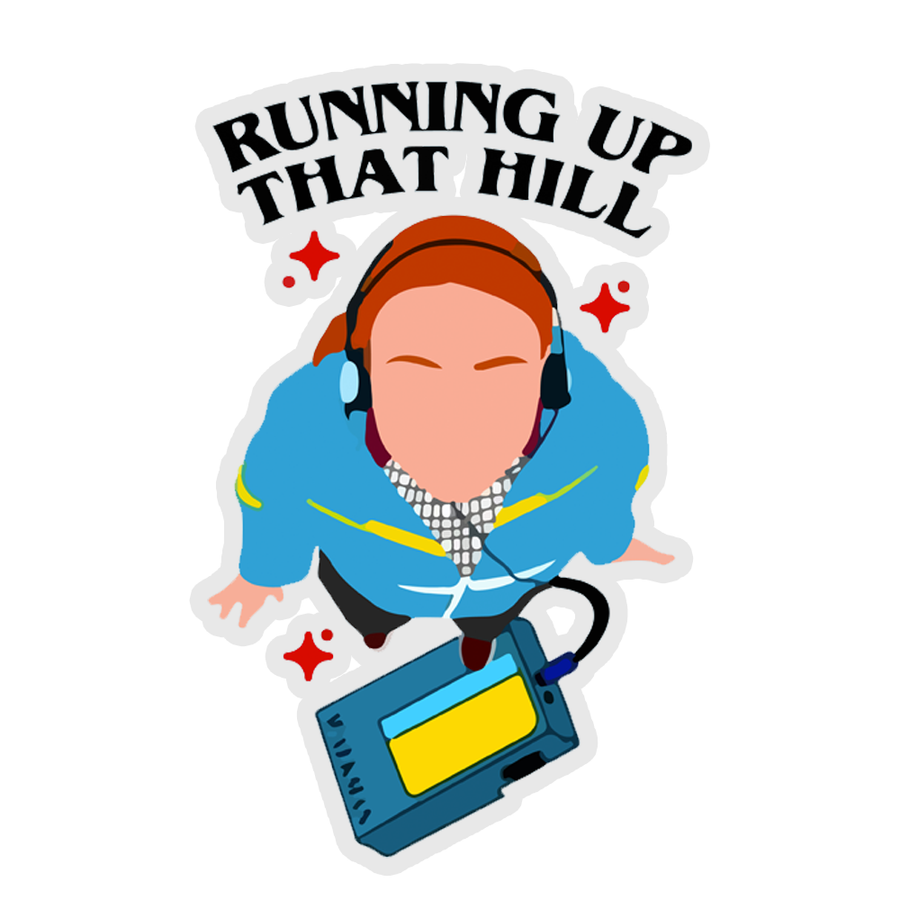 Running Up That Hill - Stranger Things Sticker