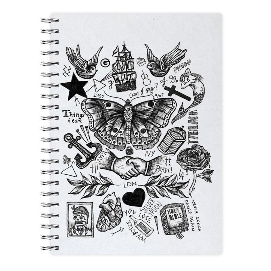 Harry Style's Tattoos Notebook - Fun Cases