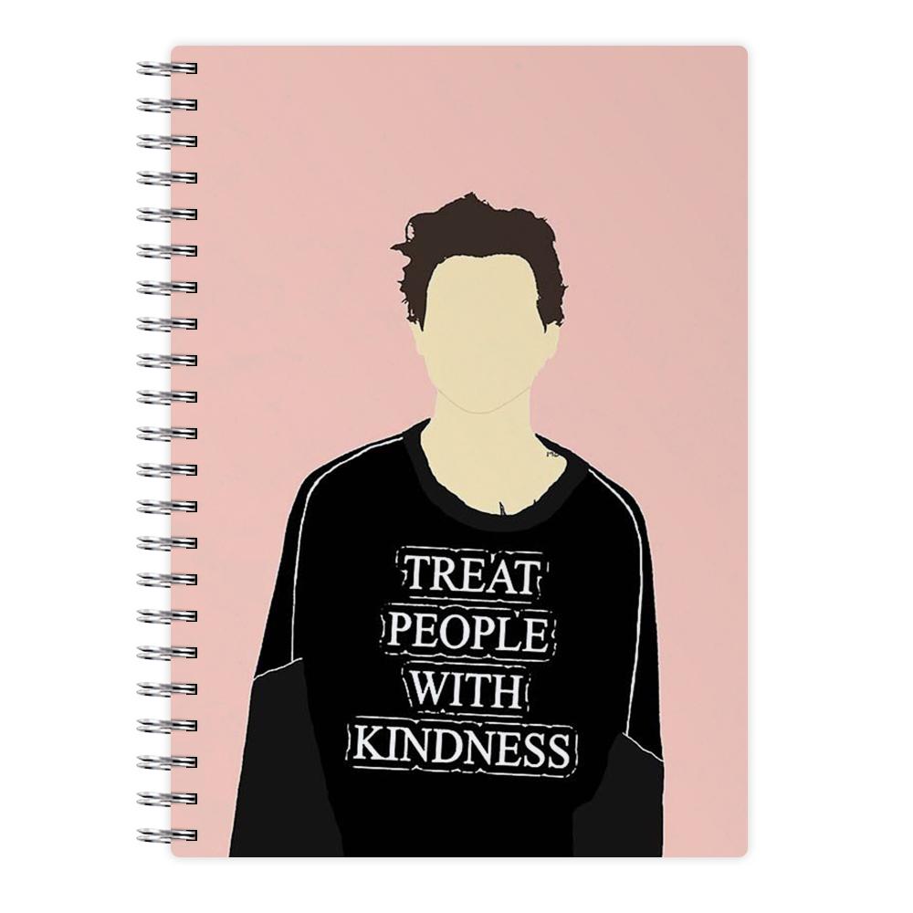 Pink Harry Styles Faceless Cartoon Notebook - Fun Cases