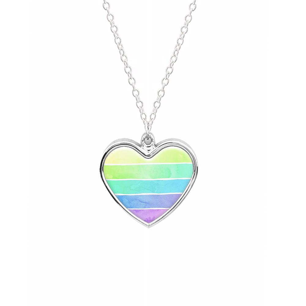 Summer Rainbow Stripes Necklace
