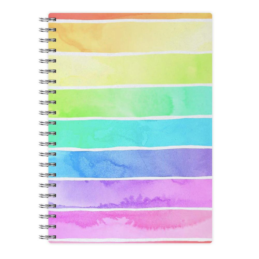 Summer Rainbow Stripes Notebook - Fun Cases