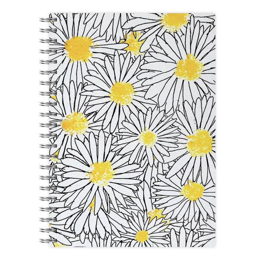 Cute Daisy Pattern Notebook - Fun Cases