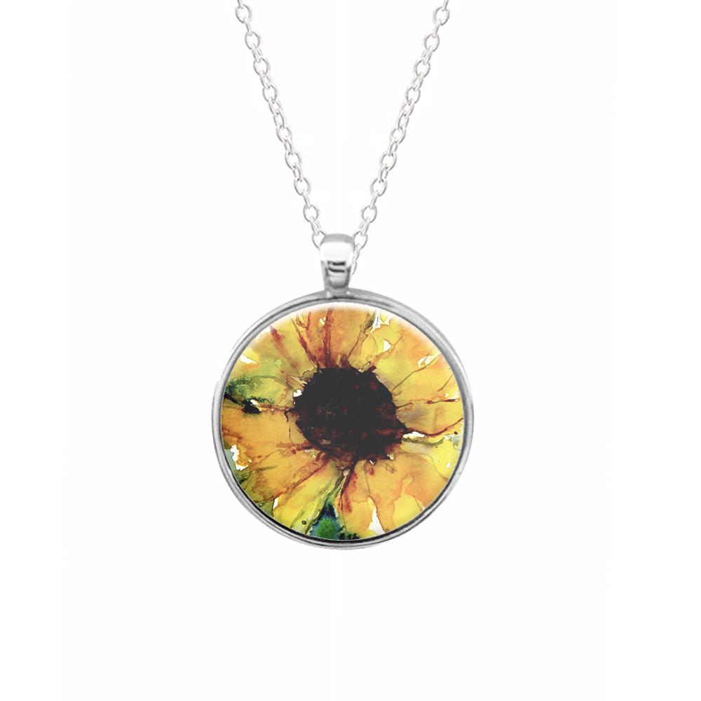 Watercolour Sunflower Keyring - Fun Cases