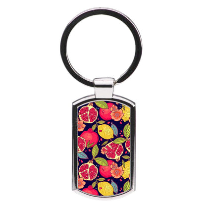 Tropical Garden Pattern Luxury Keyring