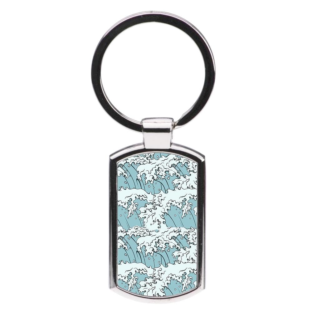 Japanese Waves Luxury Keyring