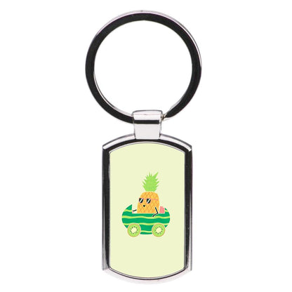 Summer Drive Pineapple Luxury Keyring