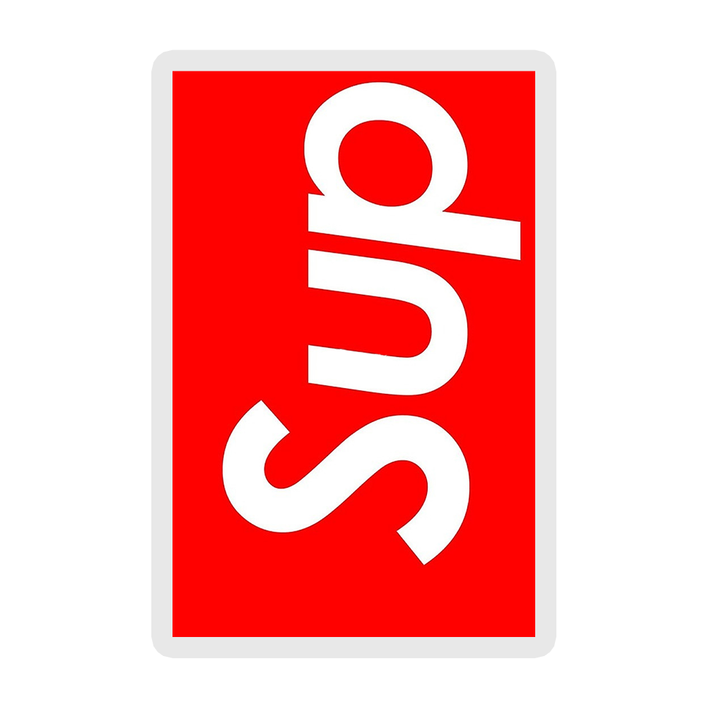 Sup - Supreme Logo Sticker