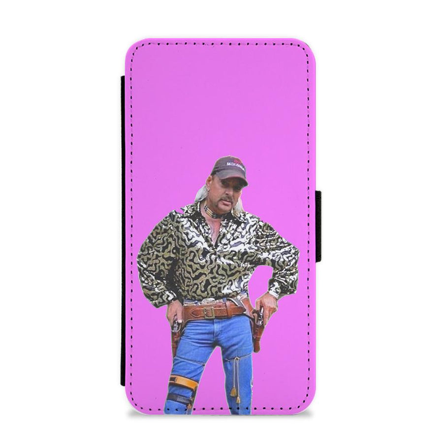 Tiger King Pose - Pink Tiger King Flip / Wallet Phone Case