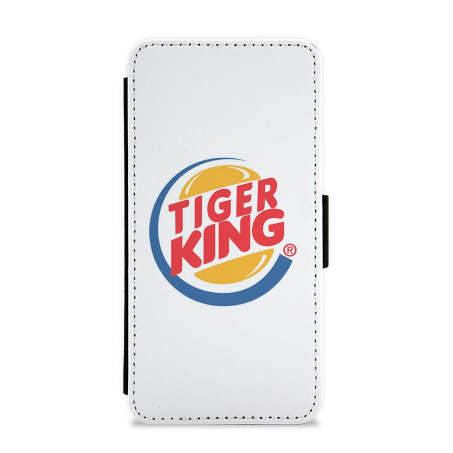 Tiger / Burger King Logo - Tiger King Flip / Wallet Phone Case