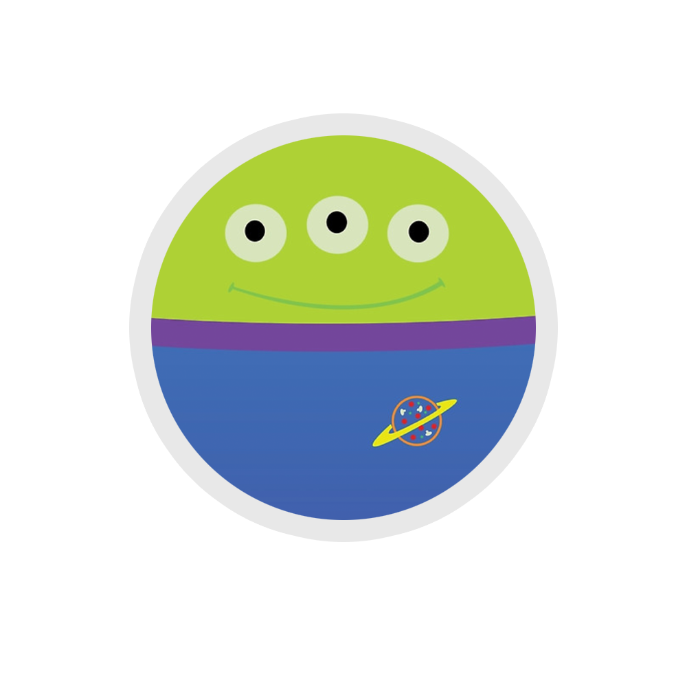 A Story of Toys Alien Costume Sticker