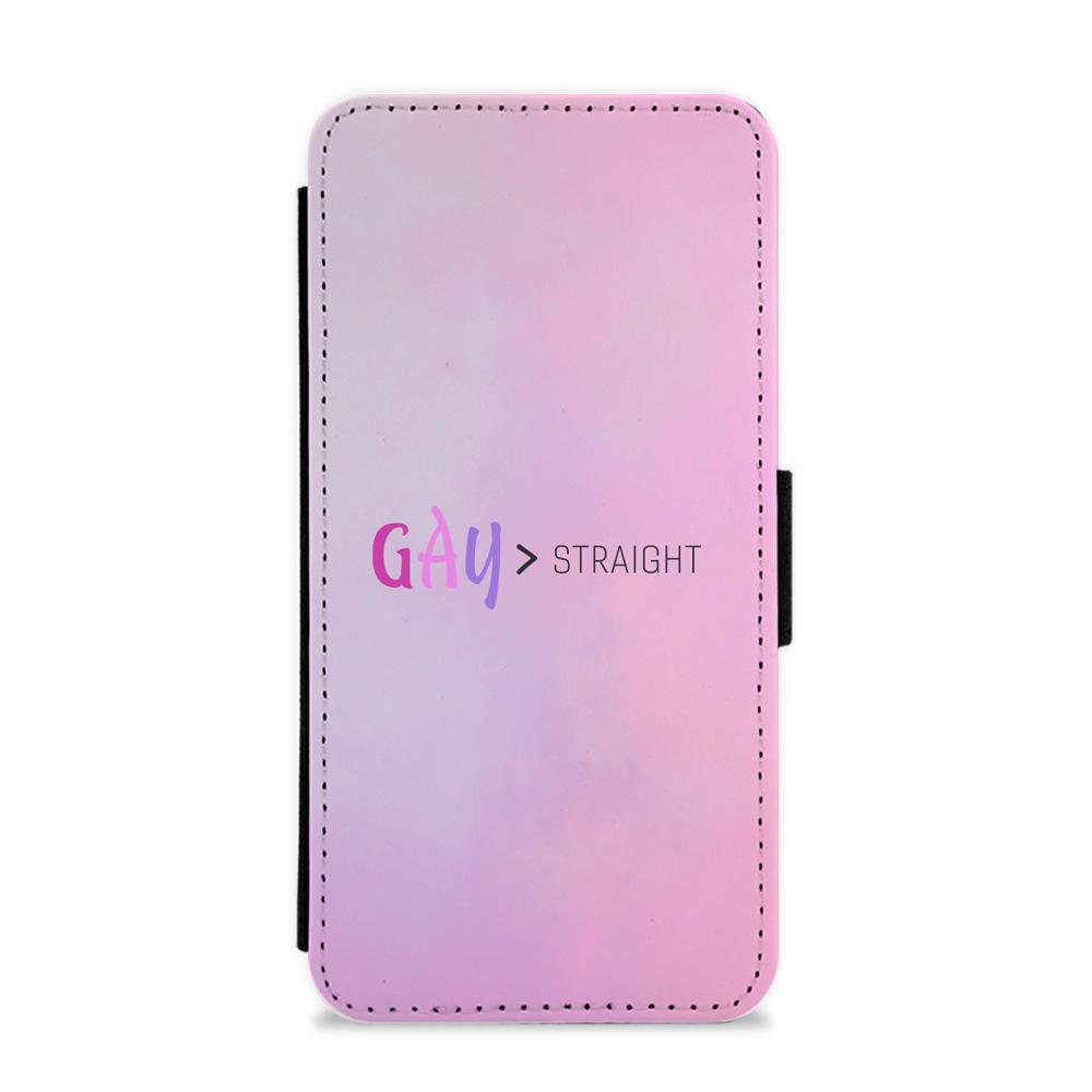 Gay Over Straight - Trisha Paytas Flip / Wallet Phone Case