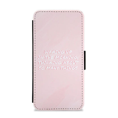 Waking Up In The Morning TikTok Flip / Wallet Phone Case