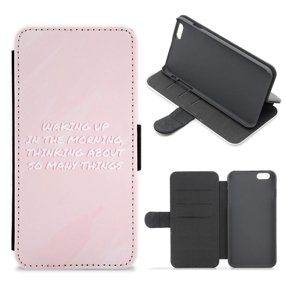 Waking Up In The Morning TikTok Flip / Wallet Phone Case