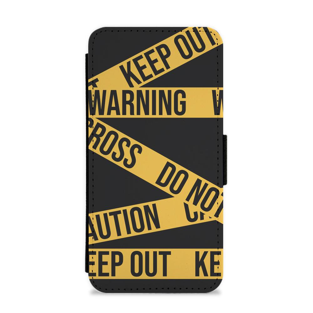 Warning Tapes Flip / Wallet Phone Case