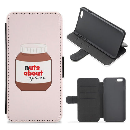 Nuts About You - Nutella Flip / Wallet Phone Case