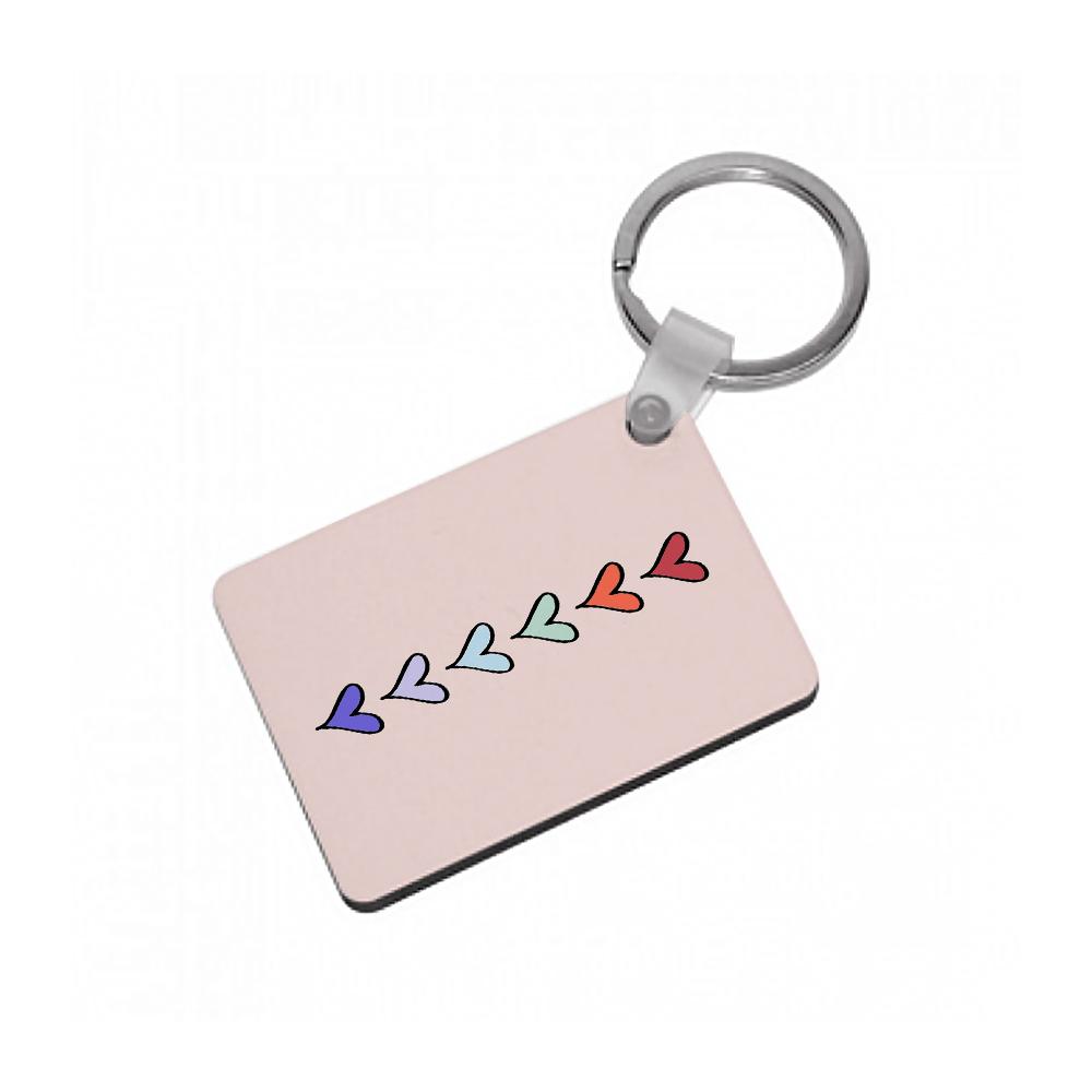 Love Heart Line Keyring