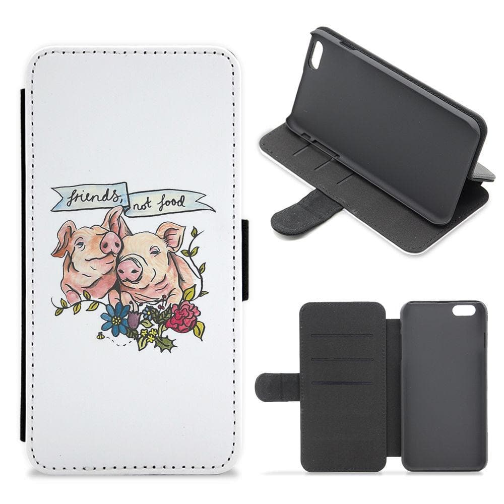 Friends Not Food - Vegan Flip / Wallet Phone Case