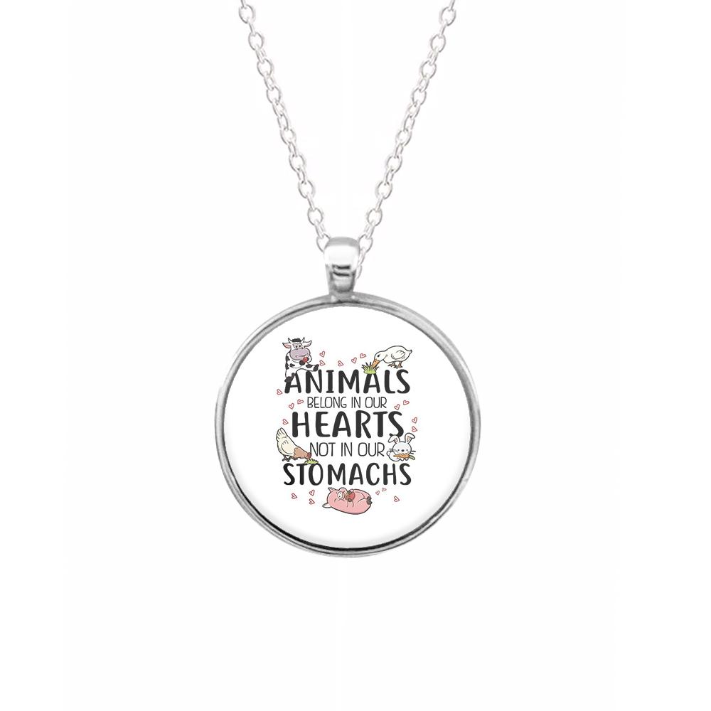 Animals Belong In Our Hearts - Vegan Keyring - Fun Cases