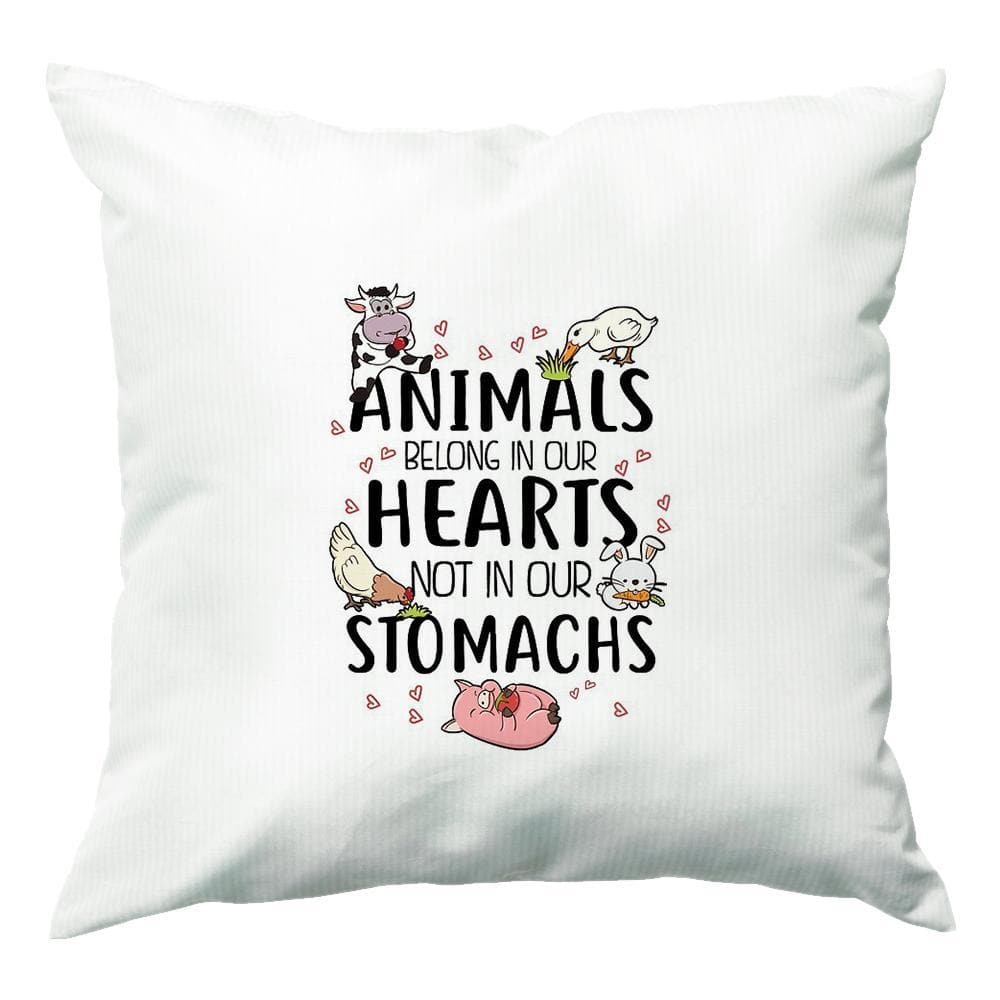 Animals Belong In Our Hearts - Vegan Cushion