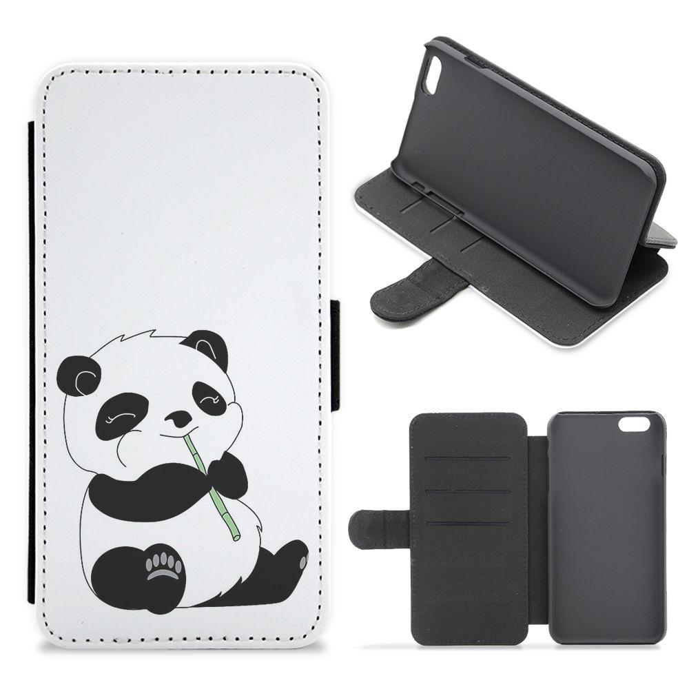 Vegan Panda Flip / Wallet Phone Case