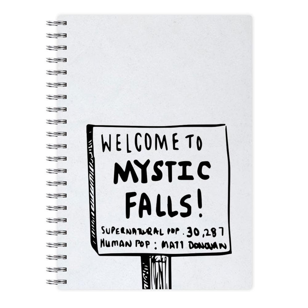 Welcome to Mystic Falls - Vampire Diaries Notebook - Fun Cases