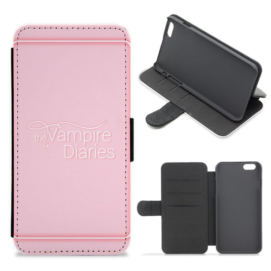 The Vampire Diaries Logo Flip / Wallet Phone Case