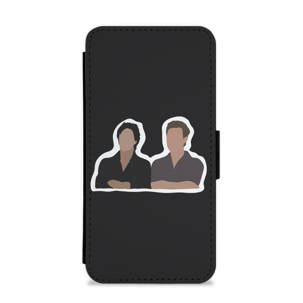 Salvatore Cartoons - Vampire Diaries Flip / Wallet Phone Case