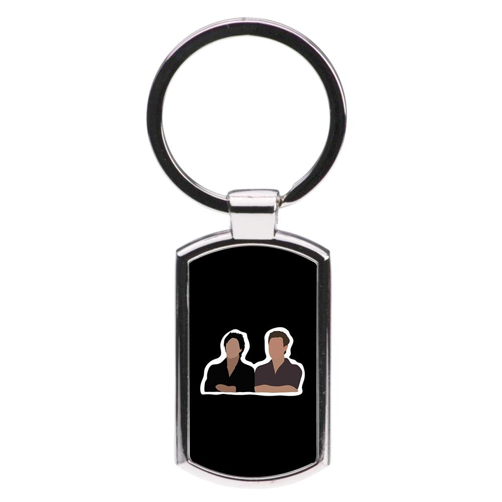 Salvatore Cartoons - Vampire Diaries Luxury Keyring