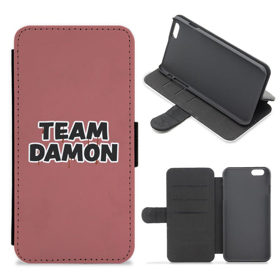 Team Damon - Vampire Diaries Flip / Wallet Phone Case