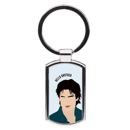 Hello Brother Cartoon - Vampire Diaries Luxury Keyring