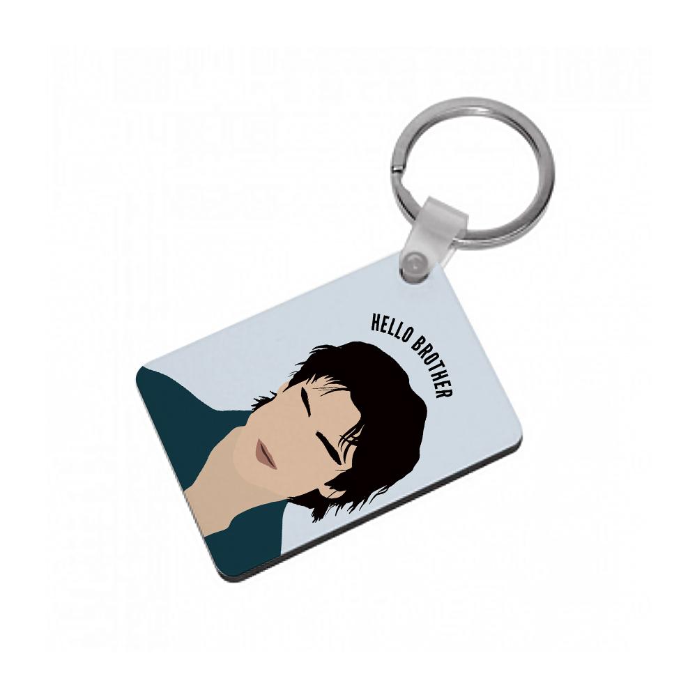 Hello Brother Cartoon - Vampire Diaries Keyring