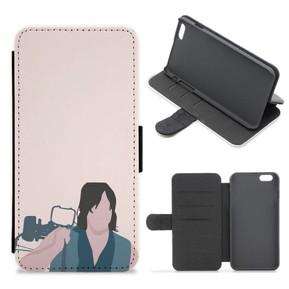 Daryl And His Crossbow - The Walking Dead Flip / Wallet Phone Case