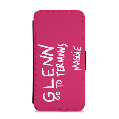 Message For Glenn - The Walking Dead Flip / Wallet Phone Case