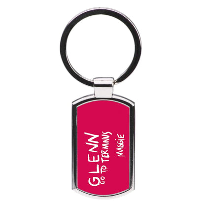 Message For Glenn - The Walking Dead Luxury Keyring