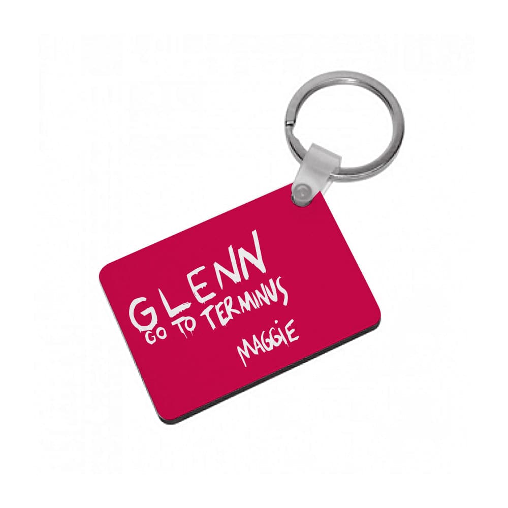 Message For Glenn - The Walking Dead Keyring