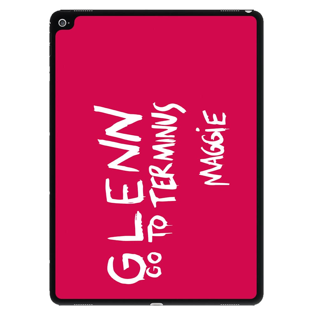 Message For Glenn - The Walking Dead iPad Case